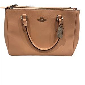 COACH F44958 Leather Surrey Carryall Petal Pink